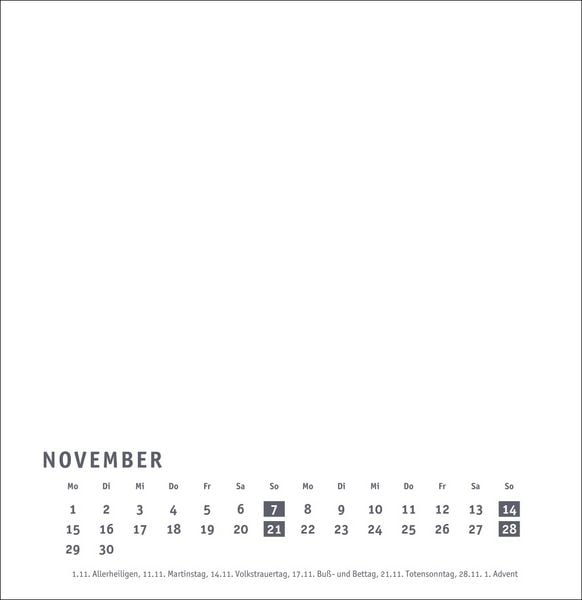 Produktbild: Premium-Bastelkalender wei&szlig; gro&szlig; 2027