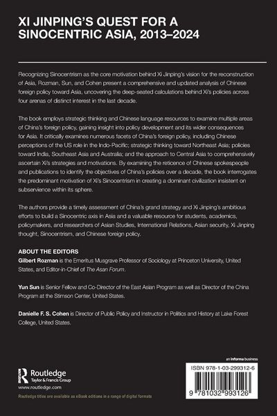 Produktbild: Xi Jinping's Quest for a Sinocentric Asia, 2013-2024