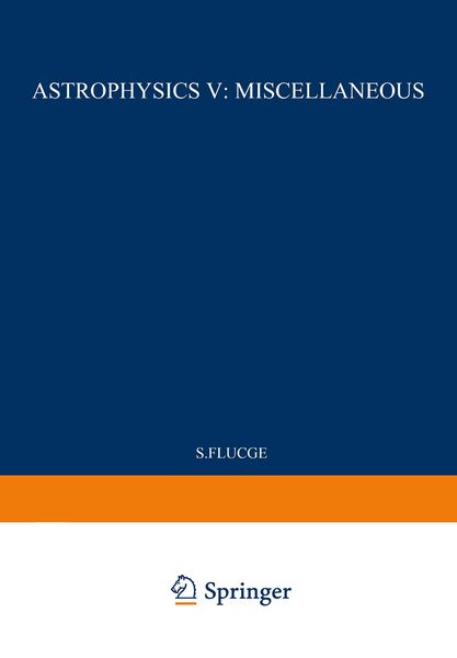 Produktbild: Astrophysics V: Miscellaneous / Astrophysik V: Verschiedenes