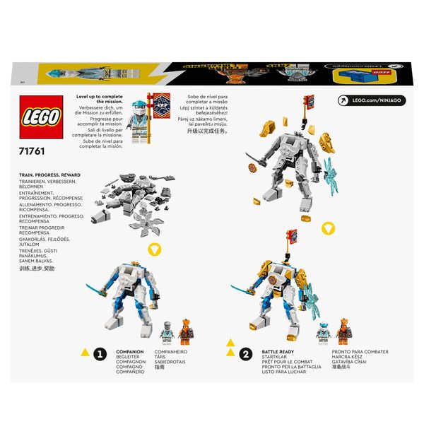 LEGO NINJAGO 71761 Zanes Power-Up-Mech EVO, Action-Spielzeug ab 6 Jahren