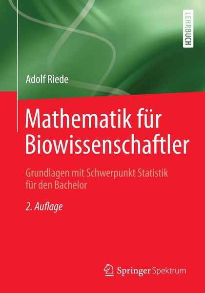 Produktbild: Mathematik f&uuml;r Biowissenschaftler