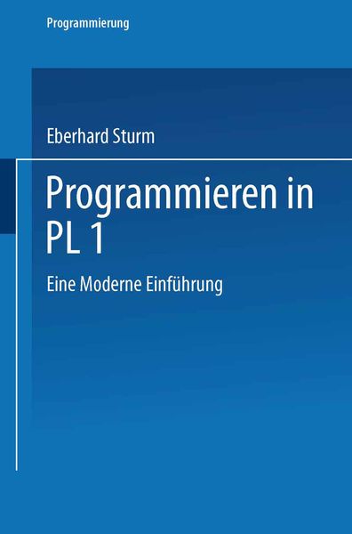 Produktbild: Programmieren in PL/I