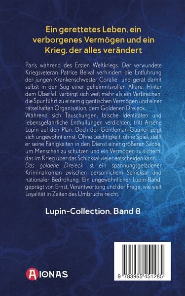 Produktbild: Ars&eacute;ne Lupin und das goldene Dreieck. Detektivroman. Maurice Leblanc