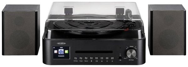 Reflexion HIF2080 Stereoanlage AUX, Bluetooth®, CD, DAB+, DLNA, Internetradio, Plattenspieler, Radiorecorder, UKW, USB, 