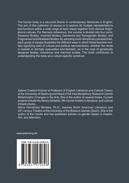 Produktbild: The Human Body in Contemporary Literatures in English