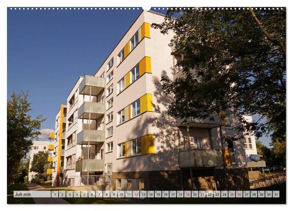 Produktbild: Architektur-Charme der DDR (Erfurt) (hochwertiger Premium Wandkalender 2026 DIN A2 quer), Kunstdruck in Hochglanz