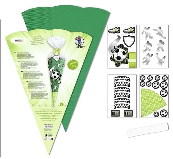 Produktbild: URSUS Schult&uuml;ten-Bastelsets Schult&uuml;ten-Bastelset mini Easy Line Fu&szlig;ballspiel
