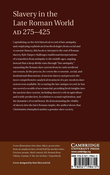 Produktbild: Slavery in the Late Roman World, AD 275-425