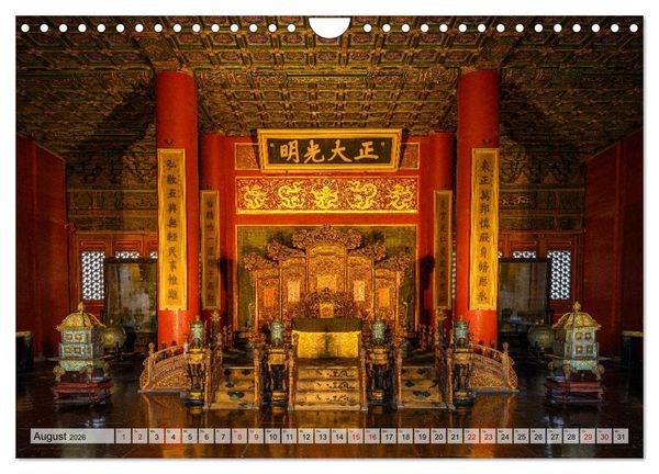 Produktbild: Metropolen Chinas - Peking, Shanghai, Hongkong (Wandkalender 2026 DIN A4 quer), CALVENDO Monatskalender