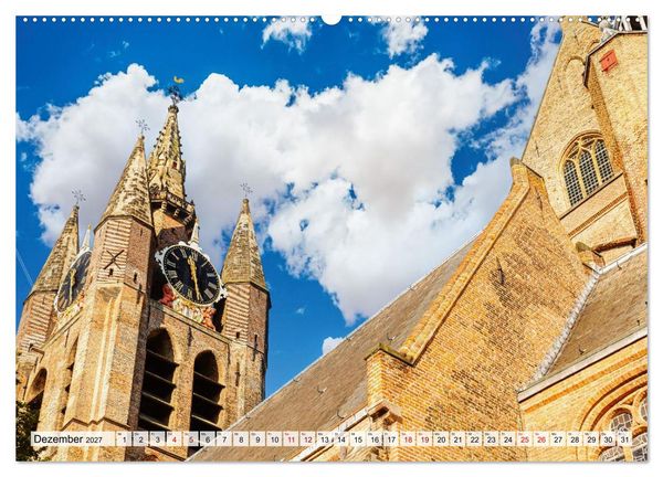 Produktbild: Ein Blick auf Delft (Wandkalender 2027 DIN A2 quer), CALVENDO Monatskalender