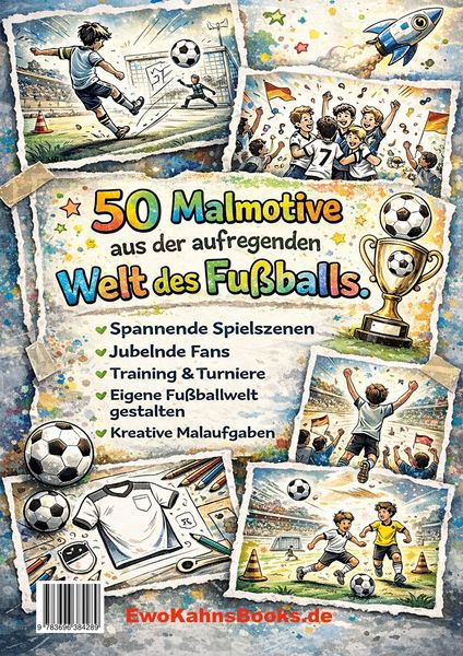 Produktbild: Mein gro&szlig;es Fu&szlig;ball-Malbuch