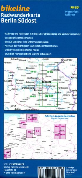 Produktbild: Radwanderkarte Berlin S&uuml;dost RW-B04