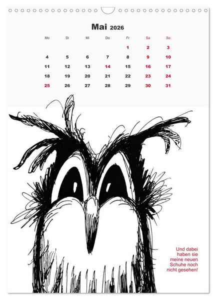Produktbild: Vor dem Spiegel 2026 (Wandkalender 2026 DIN A3 hoch), CALVENDO Monatskalender