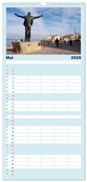 Produktbild: Familienplaner 2026 - Apulien ... der S&uuml;den Italiens mit 5 Spalten (Wandkalender, 21 x 45 cm) CALVENDO