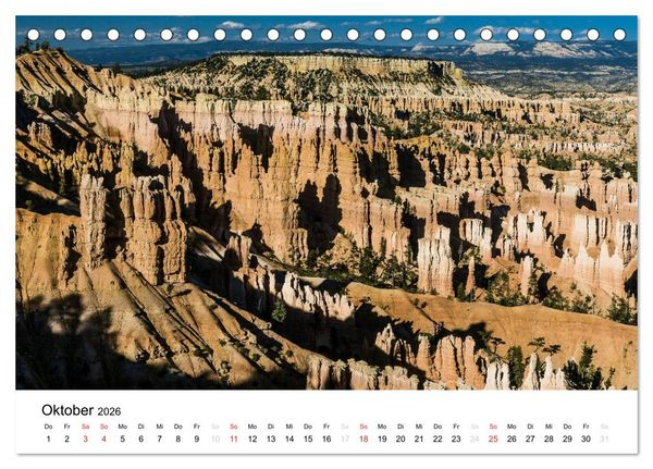Produktbild: Nationalparks in Utah (Tischkalender 2026 DIN A5 quer), CALVENDO Monatskalender