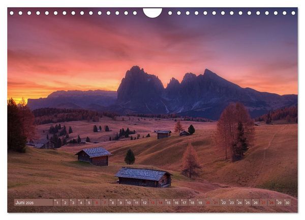 Produktbild: Bergstille - Landschaften, die ber&uuml;hren (Wandkalender 2026 DIN A4 quer), CALVENDO Monatskalender