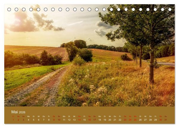 Produktbild: Sommerlichter - Stimmungsvolle Landschaftsbilder (Tischkalender 2026 DIN A5 quer), CALVENDO Monatskalender