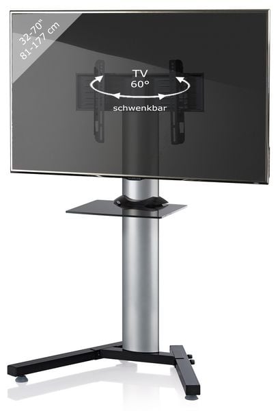 TV Fernseh Ständer Standfuß Alu Stadino Mini ZW
