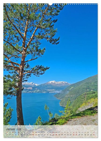 Produktbild: Unterwegs in Norwegen - Mit dem Wohnmobil an sch&ouml;nen Orten verweilen (hochwertiger Premium Wandkalender 2026 DIN A2 hoch), Kunstdruck in Hochglanz