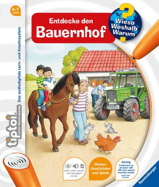 Tiptoi Wieso? Weshalb? Warum? Entdecke den Bauernhof. Tiptoi , Band 1, Gebundene Ausgabe von Inka Friese, Ravensburger Verlag GmbH