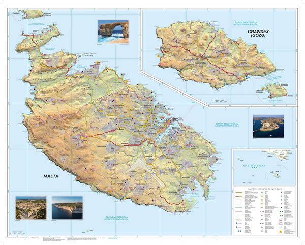 Produktbild: freytag & berndt Stra&szlig;enkarte Malta - Gozo 1:30.000