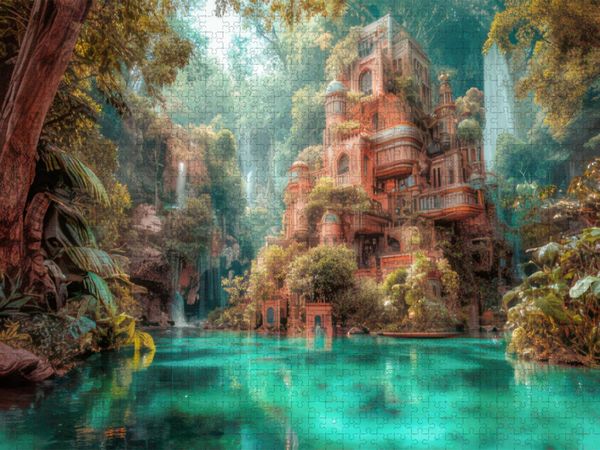 Produktbild: CALVENDO Puzzle M&auml;rchenschl&ouml;sser | 1000 Teile Lege-Gr&ouml;&szlig;e 64x48cm Foto-Puzzle f&uuml;r gl&uuml;ckliche Stunden