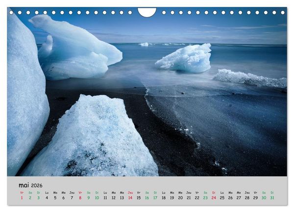 Produktbild: Surprenante Islande (Calendrier mural 2026 DIN A4 vertical), CALVENDO calendrier mensuel