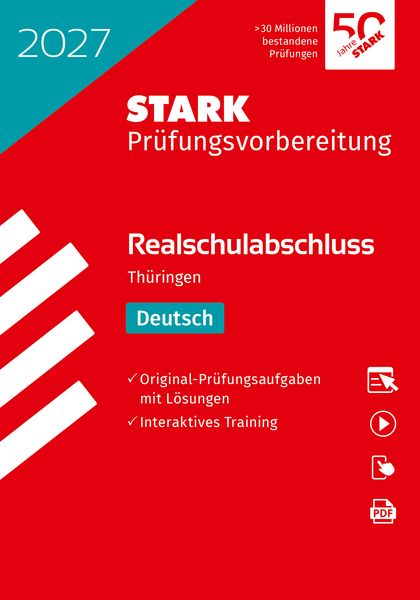 STARK Deutsch - Realschulabschluss 2027 Thüringen - Prüfungsvorbereitung, Set von , Stark Verlag GmbH, 978-3-8490-6796-0
