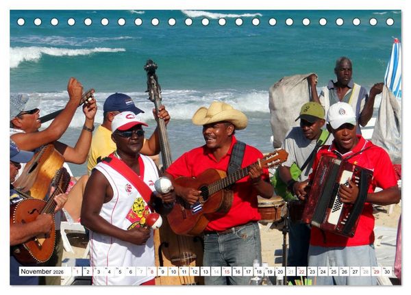 Produktbild: M&uacute;sica Cubana - Karibische Kl&auml;nge aus Kuba (Tischkalender 2026 DIN A5 quer), CALVENDO Monatskalender