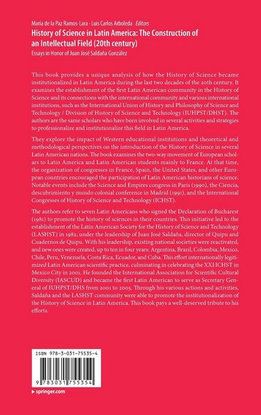 Produktbild: History of Science in Latin America: The Construction of an Intellectual Field (20th century)