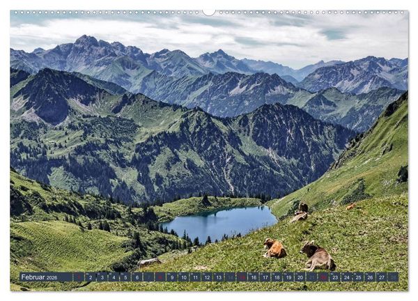 Produktbild: Allg&auml;uer Bergidyll (Wandkalender 2026 DIN A2 quer), CALVENDO Monatskalender