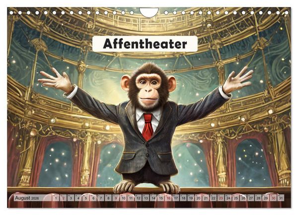 Produktbild: Wortw&ouml;rtlich - Tierische Spr&uuml;che (Wandkalender 2026 DIN A4 quer), CALVENDO Monatskalender
