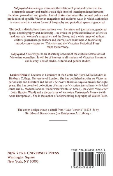 Produktbild: Subjugated Knowledges