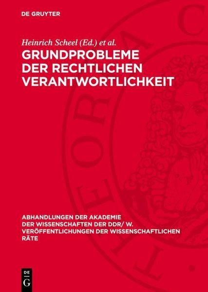 Produktbild: Grundprobleme der rechtlichen Verantwortlichkeit