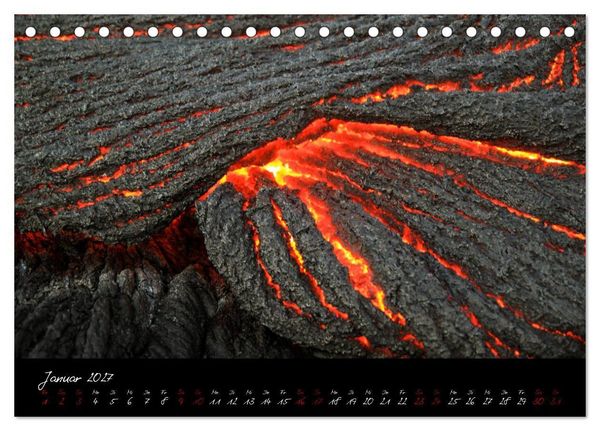 Produktbild: Kilauea Volcano Hawaii - Auf den Spuren von Feuerg&ouml;ttin Pele (Tischkalender 2027 DIN A5 quer), CALVENDO Monatskalender