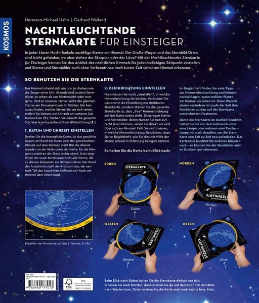 Produktbild: Nachtleuchtende Sternkarte f&uuml;r Einsteiger