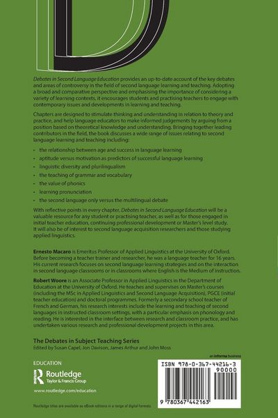 Produktbild: Debates in Second Language Education
