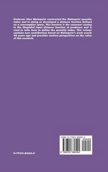 Produktbild: Index Numbers: Essays in Honour of Sten Malmquist