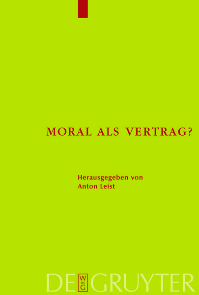 Produktbild: Moral als Vertrag?