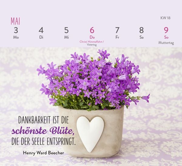 Produktbild: Mini-Wochenkalender 2027: Herzensw&uuml;nsche f&uuml;r dich