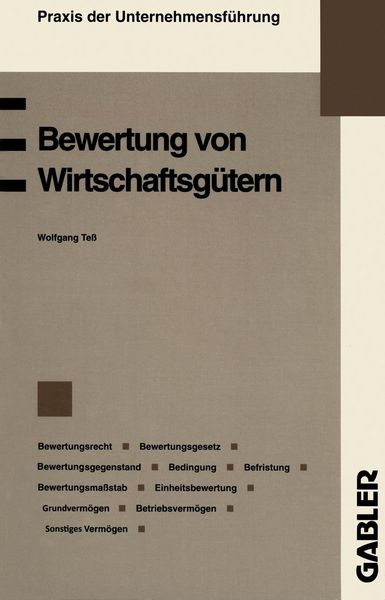 Produktbild: Bewertung von Wirtschaftsg&uuml;tern