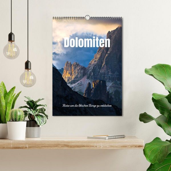 Produktbild: Dolomiten - Reise um die bleichen Berge zu entdecken (Wandkalender 2026 DIN A3 hoch), CALVENDO Monatskalender