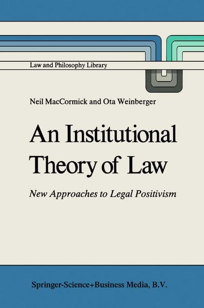 Produktbild: An Institutional Theory of Law