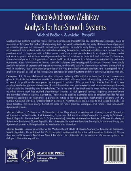 Produktbild: Poincar&eacute;-Andronov-Melnikov Analysis for Non-Smooth Systems