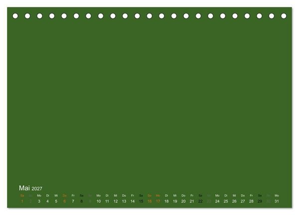 Produktbild: Bastelkalender - dunkel Gr&uuml;n (Tischkalender 2027 DIN A5 quer), CALVENDO Monatskalender