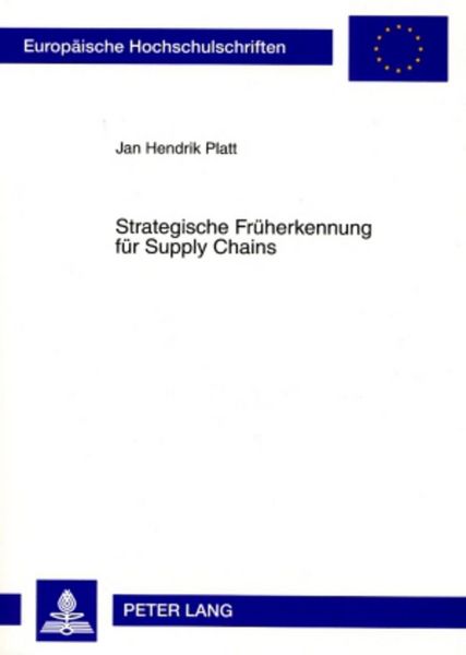 Produktbild: Strategische Frueherkennung fuer Supply Chains