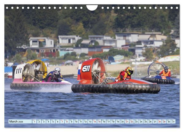 Produktbild: Hovercraft Racing on the Thuringian Sea (Wall Calendar 2026 DIN A4 landscape), CALVENDO 12 Month Wall Calendar