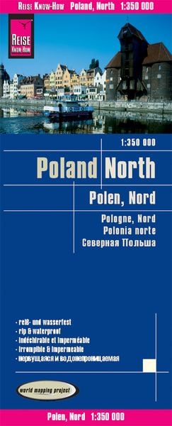 Reise Know-How Landkarte Polen, Nord 1 : 350.000