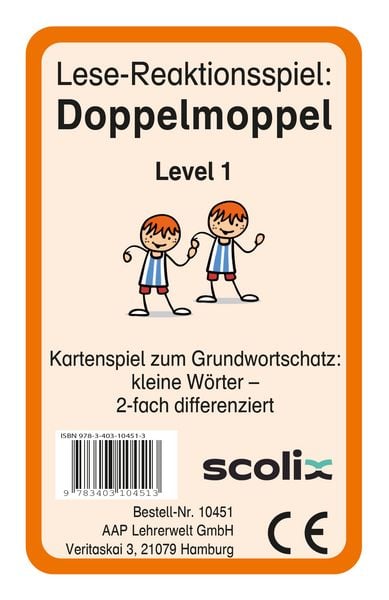 Produktbild: Lese-Reaktionsspiel: Doppelmoppel Level 1