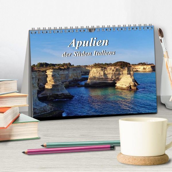 Produktbild: Apulien ... der S&uuml;den Italiens (Tischkalender 2026 DIN A5 quer), CALVENDO Monatskalender